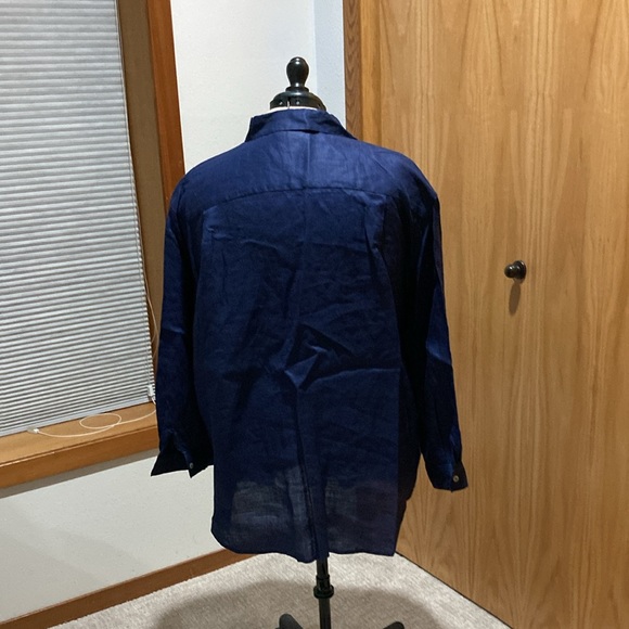 Women’s plus-size linen tunic - Picture 3 of 6